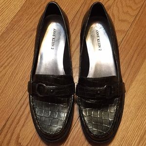 Dark Grey Anne Klein 2   I Flex Flat Shoes Size  7